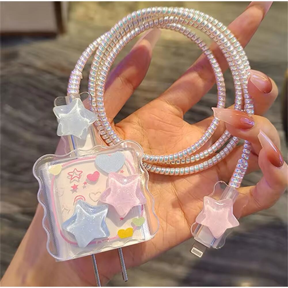 Mystery Stars iPhone Charger Protector P34